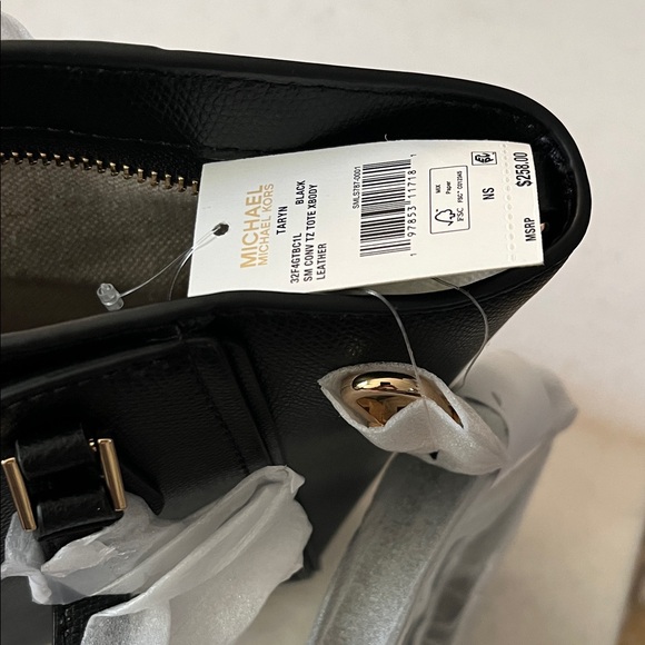 MICHAEL KORS Black Leather Women's Handbag BRAND NEW - Picture 2 of 6